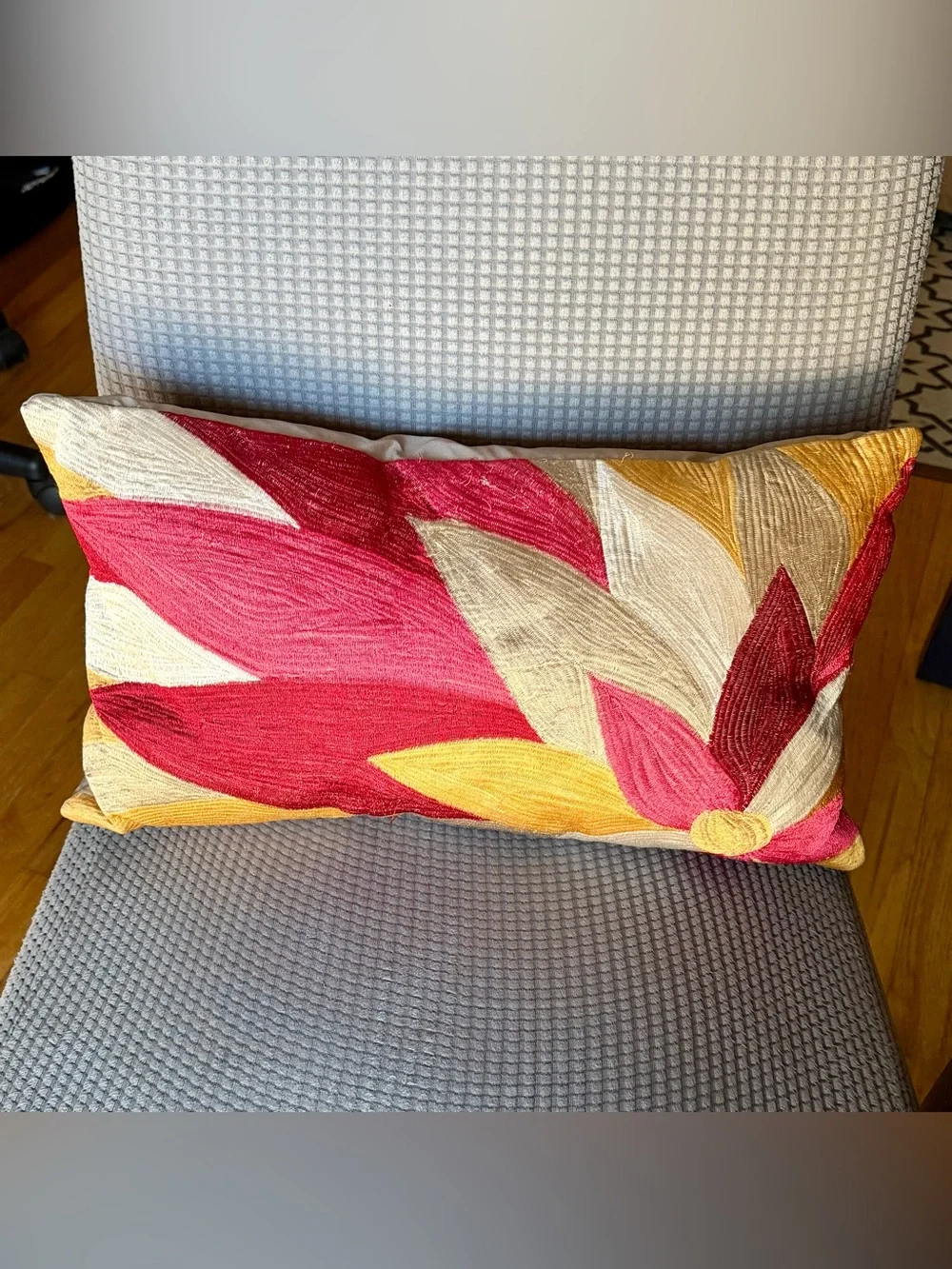 Bright Floral Throw Pillow